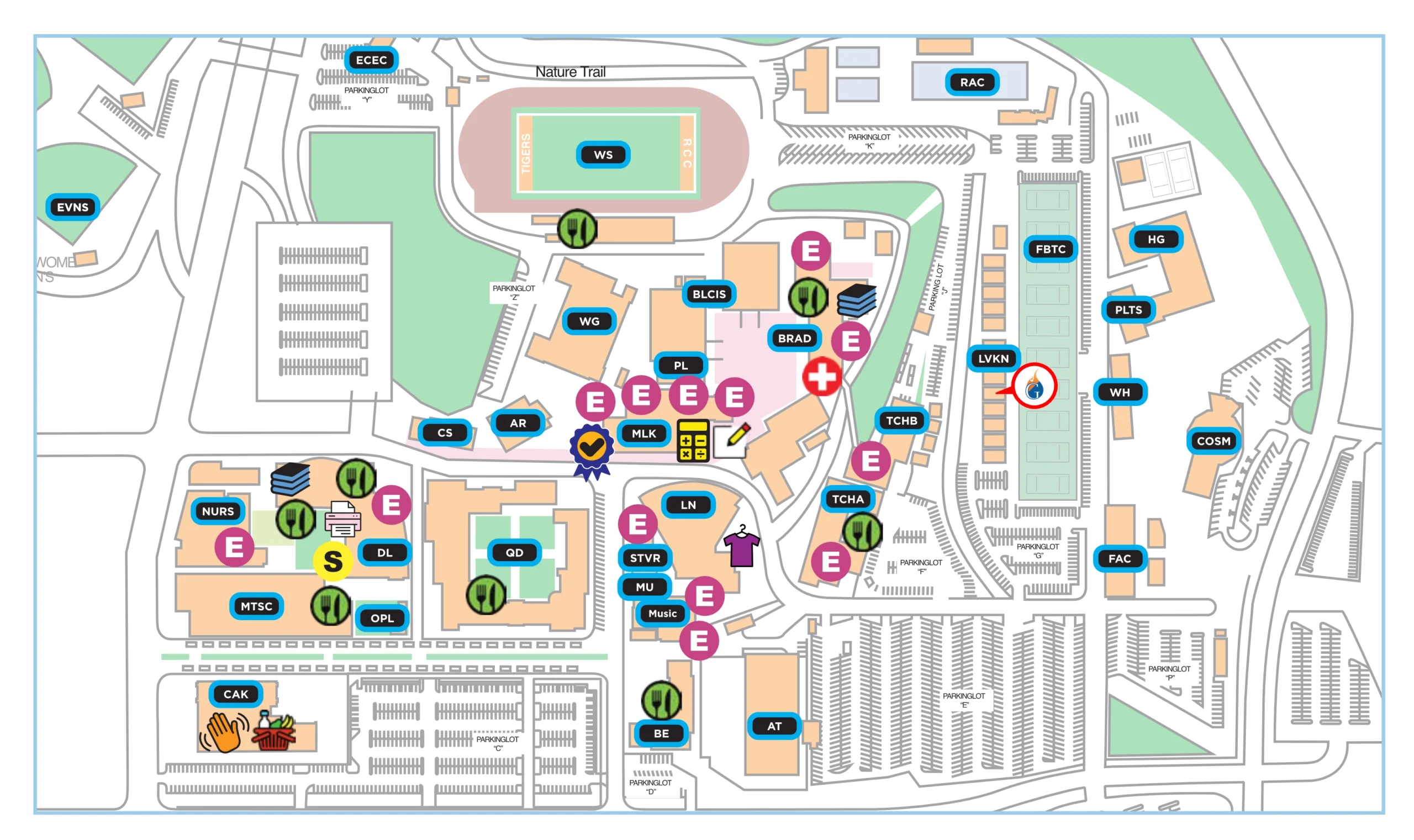 Campus Map Gateway College and Career Academy